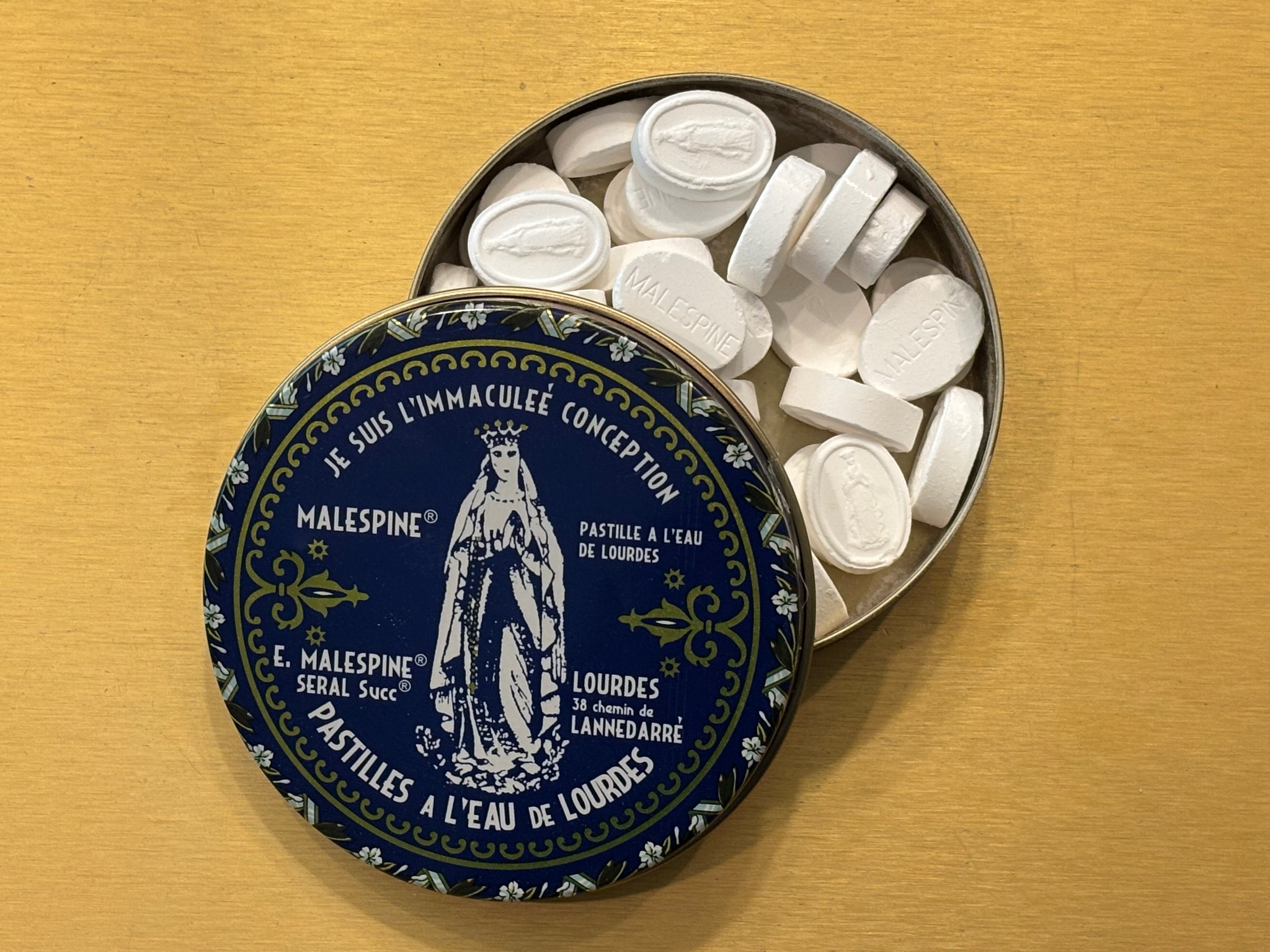 Mints Made with Water from the Grotto of Lourdes