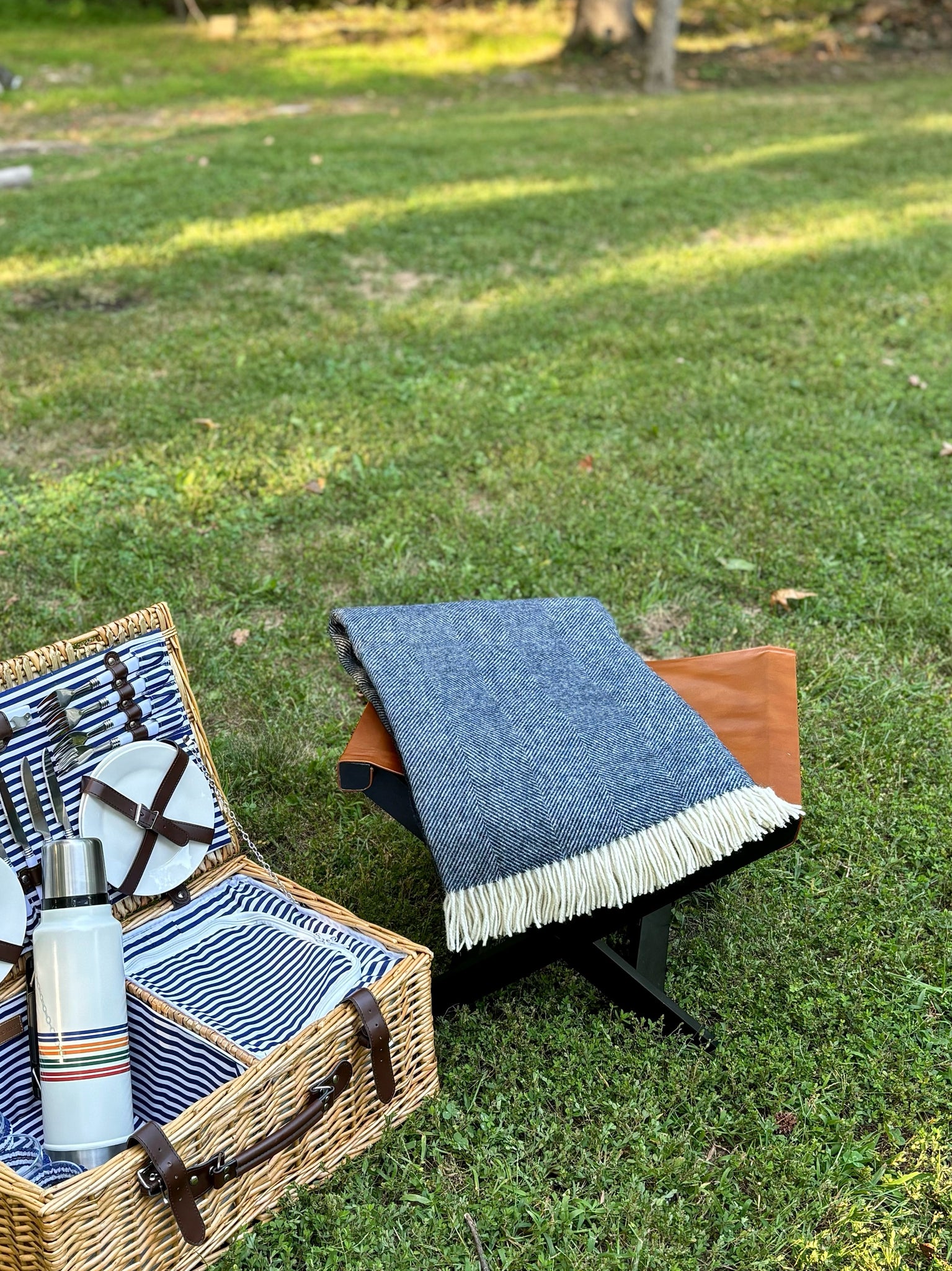 Wool Herringbone Throw