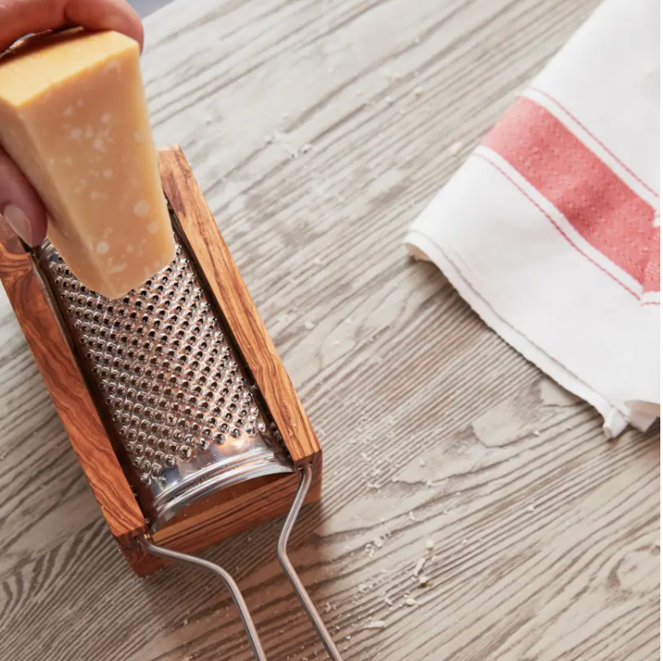 Italian Olivewood Box Cheese Grater